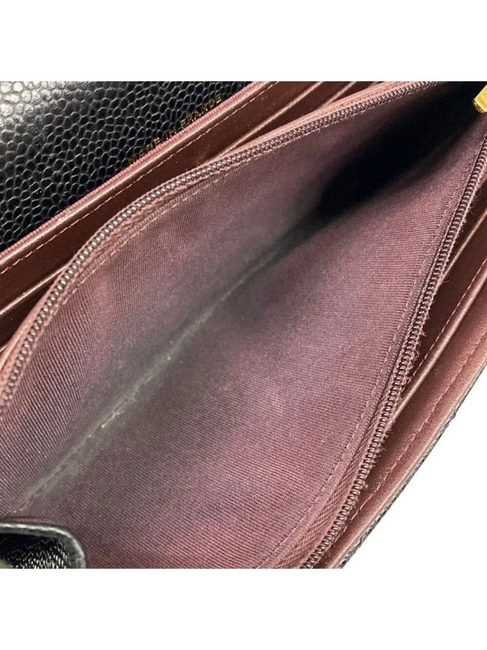 Chanel Wallet Quilted Black Gold